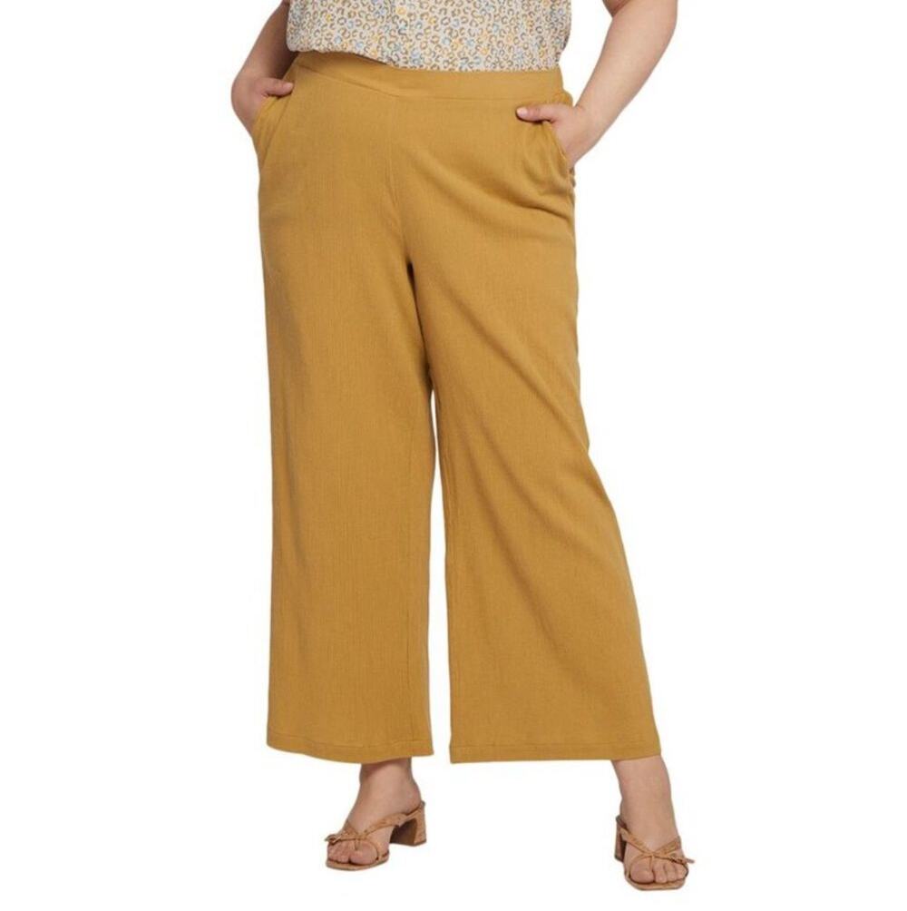 NYDJ NOT YOUR DAUGHTER'S JEANS Pants Size Large NWT Pull On Straight Leg Gauze